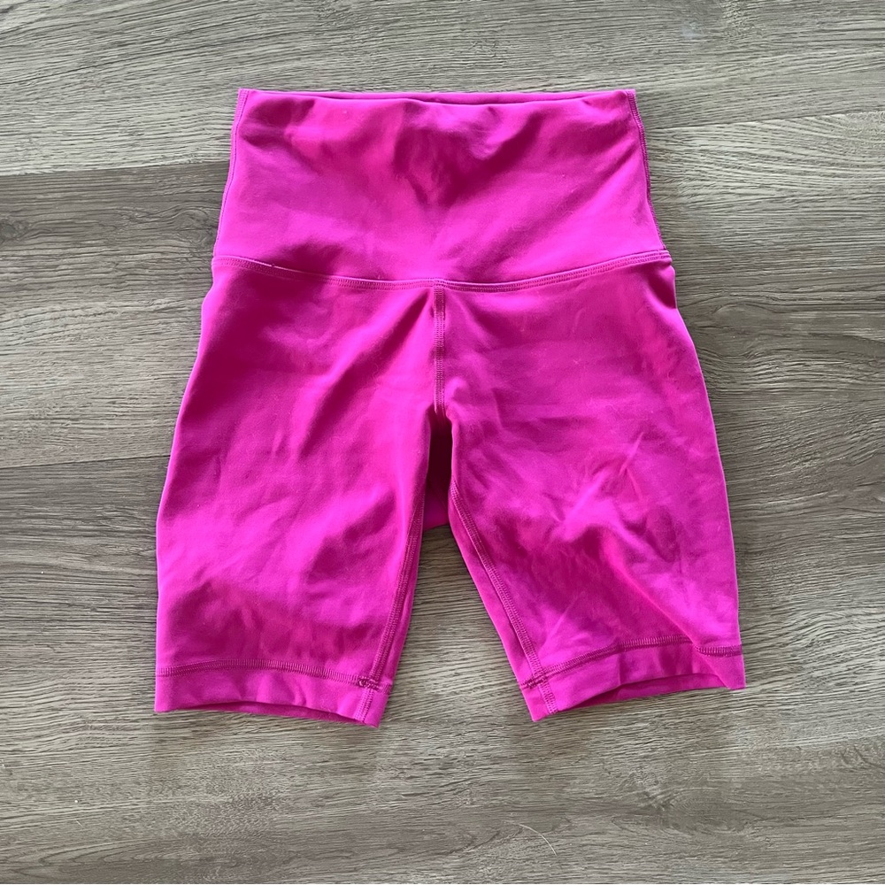 Lululemon Wunder Train High Rise Short 8" Ripened Raspberry